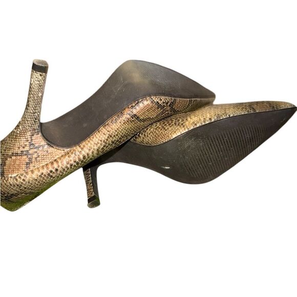 Rampage metallic snakeskin heels size 8.5 - Picture 7 of 11